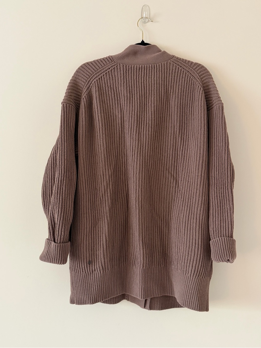 lululemon athletica Ribbed Button-Front Cardigan in Taupe - Picture 2 of 6